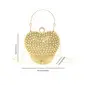 Rhinestone Party Polyester Evening Bags in Gold Silver 